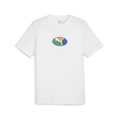 Koszulka Sportowa Męska Puma Graphics Execution. Białe t-shirty sportowe męskie Puma, m, bez ramiączek. Za 157.00 zł.