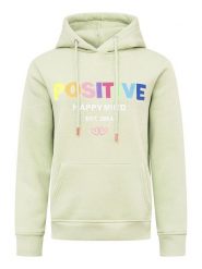 Zwillingsherz Bluza "Positive" w kolorze zielonym rozmiar: L. Zielone bluzy z kapturem damskie Zwillingsherz, l. Za 202.03 zł.