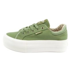 Buty Sportowe Lee Cooper LCW-25-31-3449L zielone. Zielone buty sportowe na co dzień damskie bez wzorów, z gumy. Za 183.88 zł.