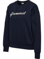 Hummel Bluza treningowa hmlCLUB W z miękkim wnętrzem – NIGHT SKY. Niebieskie bluzy bez kaptura damskie HUMMEL, m, bez wzorów, z bawełny, bez ramiączek, bez kaptura. Za 214.50 zł.
