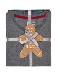 Happy Shorts Piżama w kolorze szaro-czerwonym rozmiar: L. Czerwone piżamy męskie Happy Shorts, l, bez wzorów, bez ramiączek. Za 117.73 zł.