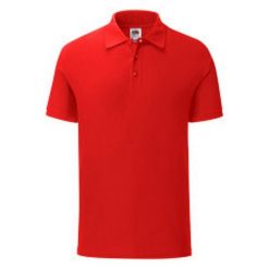 Koszulka Polo Męska Iconic. Czerwone koszulki polo męskie Fruit of the Loom, m, bez wzorów, z bawełny, bez ramiączek. Za 55.99 zł.