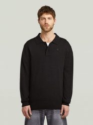 G-Star Koszulka polo w kolorze czarnym rozmiar: XL. Czarne koszulki polo męskie G-Star, xl, bez wzorów, z bawełny, bez ramiączek. Za 222.94 zł.