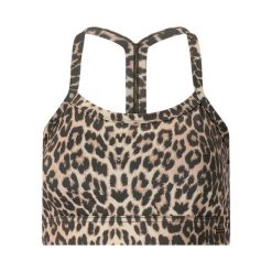 Sportowa biustonosz damski z nadrukiem Athlecia Bloom V2. Brązowe biustonosze sportowe damskie Athlecia, bez wzorów. Za 172.00 zł.