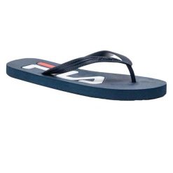 Japonki Męskie Troy. Niebieskie klapki i japonki męskie Fila, z materiału. Za 31.90 zł.