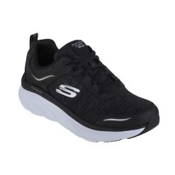 Buty sportowe Sneakersy damskie, Skechers D'Lux Walker-Cool Groove. Czarne buty sportowe na co dzień damskie Skechers, bez wzorów, trekkingowe. Za 369.99 zł.