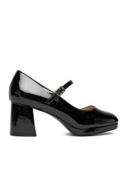 JENNY Czółenka CEO-CD240132-7 Czarny. Czarne czółenka damskie Jenny, bez wzorów, z materiału, bez obcasa. Za 159.99 zł.