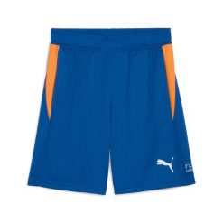 Męskie szorty treningowe do padla INDIVIDUAL PUMA Vivid Blue Heat Fire Orange. Brązowe szorty męskie Puma, bez kołnierzyka. Za 159.00 zł.