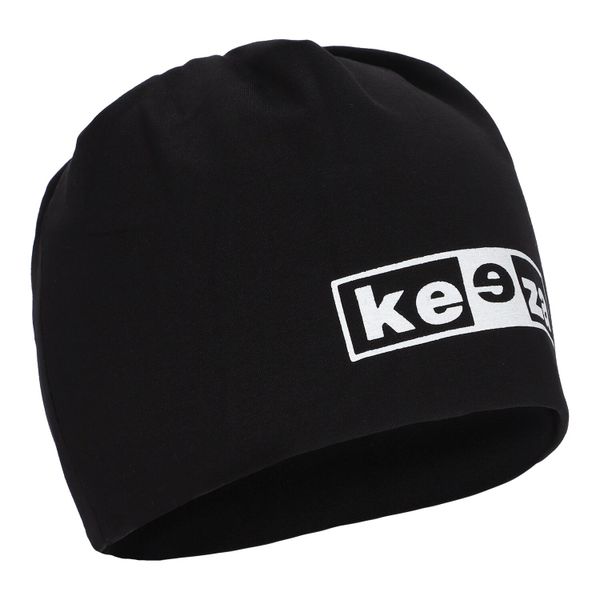 Czapka bawełniana KEEZA. Czarne czapki męskie KEEZA, bez wzorów, z bawełny, eleganckie. Za 29.00 zł.