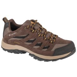 Buty Columbia Crestwood Waterproof 2100651255 brązowe. Brązowe buty trekkingowe męskie z gumy, bez zapięcia. Za 461.00 zł.