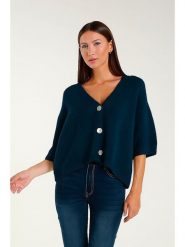 Tamba Kardigan w kolorze granatowym rozmiar: 36/38. Niebieskie kardigany damskie Tamba, bez wzorów, z wełny. Za 188.40 zł.