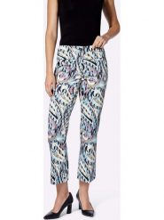 Heine Spodnie ze wzorem rozmiar: 50. Spodnie materiałowe damskie Heine, bez wzorów, z materiału. Za 104.99 zł.