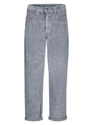 Herrlicher Spodnie sztruksowe "Brooke" w kolorze szarym rozmiar: W27. Szare spodnie materiałowe damskie Herrlicher, bez wzorów, z bawełny, klasyczne. Za 203.93 zł.