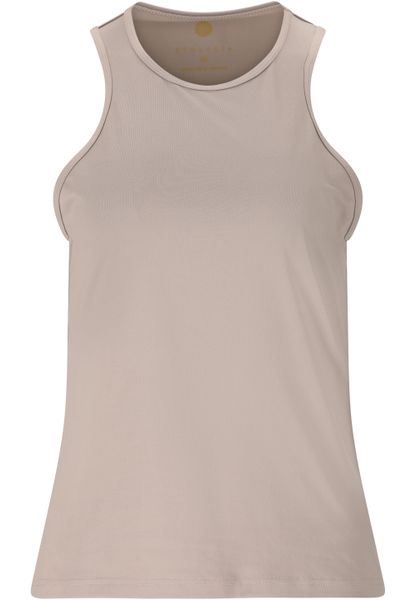 Damski tank top Athlecia Almi V2. Brązowe topy sportowe damskie Athlecia, l, bez wzorów, z materiału, bez ramiączek. Za 145.50 zł.