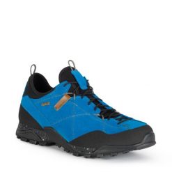 Buty sportowe trekkingowe męskie Aku Nativa Gore-tex skóra wygodne. Niebieskie buty trekkingowe męskie Aku, z gore-texu, bez zapięcia, wspinaczkowe, gore-tex. Za 499.00 zł.