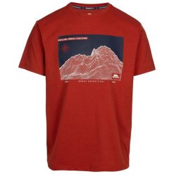 T-shirt Trespass Sirgis. Czerwone t-shirty męskie Trespass, l, bez wzorów, bez kołnierzyka. Za 119.95 zł.