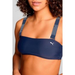 Góra od bikini Bandeau granatowa. Niebieskie bikini damskie Puma, bez wzorów. Za 151.99 zł.