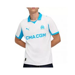 Koszulka domowa OM 2025/26. Białe t-shirty sportowe męskie Puma, l, z materiału, bez ramiączek, do piłki nożnej. Za 284.00 zł.