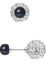 Mitzuko Srebrne kolczyki-wkrętki z perłami w kolorze tahiti rozmiar: onesize. Czarne kolczyki damskie Mitzuko, z kryształem, srebrne. Za 260.99 zł.