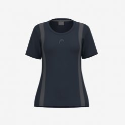 CLUB 25 Tech T-Shirt Girls. Niebieskie t-shirty damskie HEAD, bez wzorów, z meshu, bez kołnierzyka. Za 224.50 zł.
