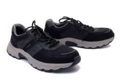RIEKER 11401-00 black combination, półbuty męskie. Czarne półbuty męskie Rieker, bez zapięcia. Za 251.93 zł.