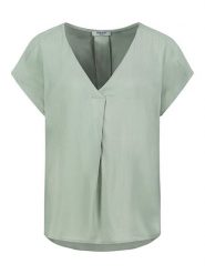 Sublevel Bluzka w kolorze jasnozielonym rozmiar: S. Zielone bluzki damskie Sublevel, s, bez wzorów, z wiskozy, klasyczne, bez kołnierzyka, bez ramiączek. Za 66.00 zł.