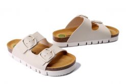 DR. BRINKMANN 700706-81 offwhite, klapki damskie. Brązowe klapki damskie Dr. Brinkmann, bez wzorów, bez obcasa. Za 213.68 zł.