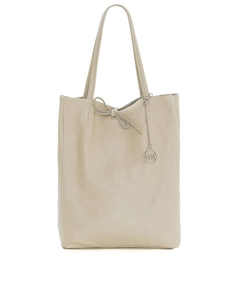 Mia Tomazzi Skórzana torebka w kolorze beżowym - 50 x 10 x 40 cm rozmiar: onesize. Brązowe torebki klasyczne damskie Mia Tomazzi, bez wzorów, z materiału, bez dodatków. Za 229.26 zł.