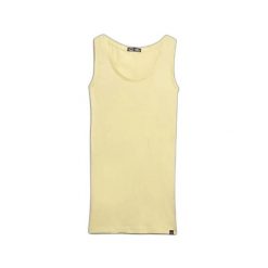 Damski tank top Superdry Studios Lightweight Racer. Żółte topy damskie Superdry., bez wzorów, bez kołnierzyka. Za 105.30 zł.
