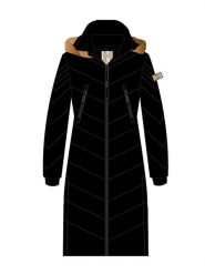 Canadian Peak Płaszcz zimowy "Capucineak" w kolorze czarnym rozmiar: L. Czarne płaszcze damskie Canadian Peak, na zimę, l, bez wzorów, z puchu. Za 216.95 zł.