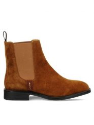 Gant Sztyblety 31553127 Brązowy. Brązowe botki damskie Gant, ze skóry, bez obcasa, na płaskiej podeszwie, bez zapięcia. Za 609.99 zł.