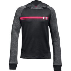 Bluza w kolorze czarnym. Czarne bluzy chłopięce Under Armour, bez wzorów, bez ramiączek, bez kaptura. W wyprzedaży za 89.95 zł.
