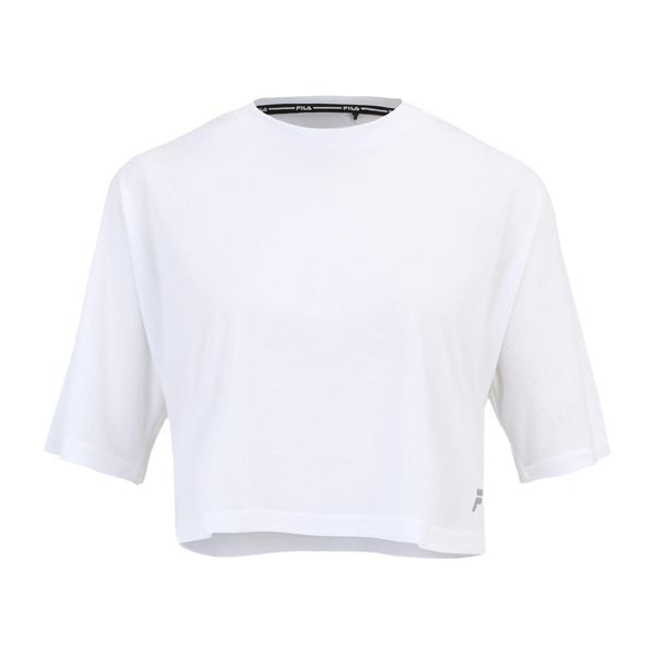 Koszulka damska FILA Recanati. Białe bluzki damskie Fila, xs, bez wzorów, bez kołnierzyka. Za 69.99 zł.