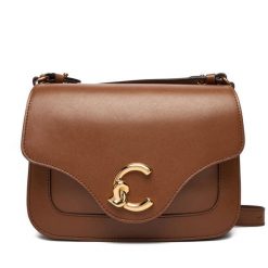 Torebka Coccinelle. Brązowe listonoszki damskie Coccinelle, bez wzorów, bez dodatków. Za 1,399.00 zł.