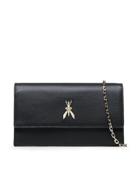 Patrizia Pepe Torebka 8B0069/L001 K118 Czarny. Czarne torebki klasyczne damskie Patrizia Pepe, bez wzorów, ze skóry, wizytowe, bez kołnierzyka, bez ramiączek. Za 659.99 zł.