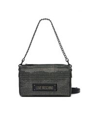 LOVE MOSCHINO Torebka JC4135PP1MLL100A Czarny. Czarne torebki klasyczne damskie Love Moschino, bez wzorów, z materiału, bez dodatków. Za 619.99 zł.