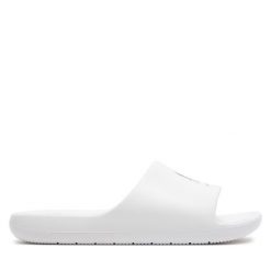 Klapki Armani Exchange. Białe klapki damskie Armani Exchange, bez wzorów, bez obcasa. Za 239.99 zł.