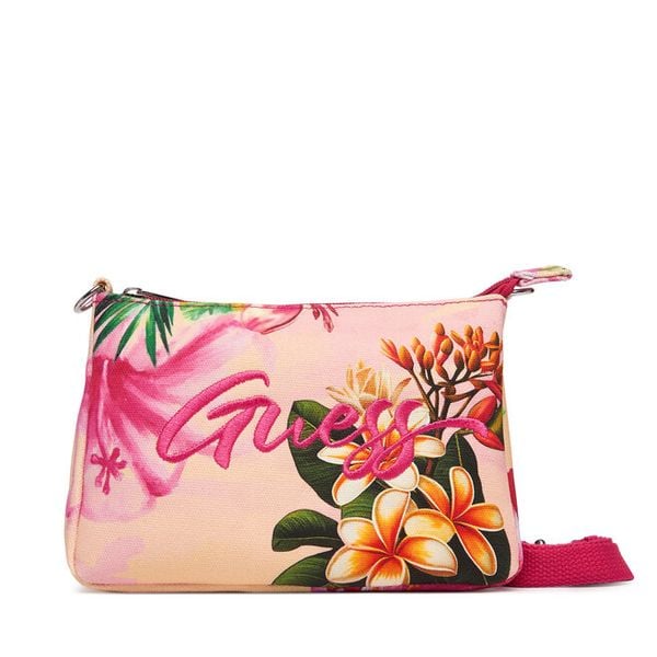 Torebka Guess. Czerwone listonoszki damskie Guess, z aplikacjami, bez dodatków. Za 132.99 zł.