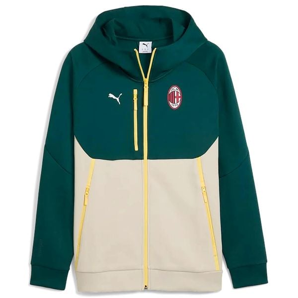 Bluza Puma Acm Pumatech Fz Hoodie Dorośli. Fioletowe bluzy sportowe męskie Puma, bez wzorów, z bawełny, sportowe, bez kołnierzyka, bez ramiączek. Za 454.99 zł.