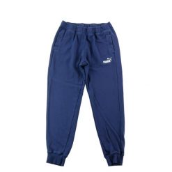 Second life - Spodnie dresowe męskie Puma Clean - Jak nowy. Niebieskie spodnie sportowe męskie Puma, z dresówki. Za 85.16 zł.