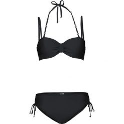 Bikini z biustonoszem typu balkonetka z dodatkowym wiązaniem z tyłu na szyi (2 części). Czarne bikini damskie bonprix, bez wzorów. Za 114.99 zł.