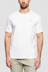 GUESS Biały bawełniany t-shirt męski Patch, Rozmiar XL. Białe t-shirty męskie Guess, m, z aplikacjami, z bawełny, bez kołnierzyka. W wyprzedaży za 89.99 zł.