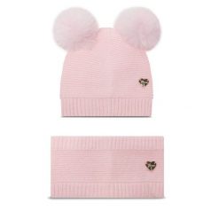 Komplet czapka i komin Guess. Czerwone szaliki dziecięce Guess, bez ramiączek. Za 219.99 zł.