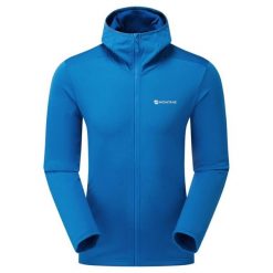 Kurtka wodoodporna Montane Protium. Niebieskie kurtki męskie Montane, l, bez wzorów, z elastanu, klasyczne, z kapturem. Za 410.25 zł.