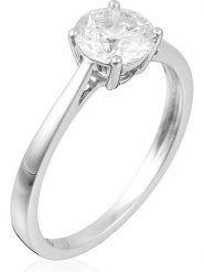 ATELIER DU DIAMANT Złoty pierścionek "Solitaire Impérial 1" z diamentem rozmiar: 54. Szare pierścionki damskie ATELIER DU DIAMANT, z diamentem, złote. Za 20,988.99 zł.