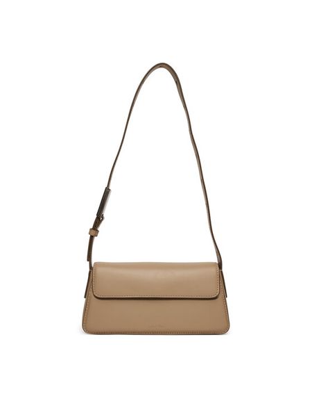 Calvin Klein Jeans Torebka Belted Small Shoulder Bag LV04K3110G Beżowy. Brązowe torebki klasyczne damskie Calvin Klein Jeans, bez wzorów, z jeansu, bez dodatków. Za 319.99 zł.