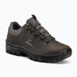 Buty trekkingowe męskie Grisport 10268D2G. Brązowe buty trekkingowe męskie Grisport, z materiału, bez zapięcia, trekkingowe. Za 339.99 zł.