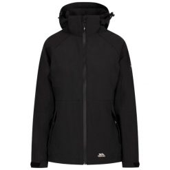 Trespass Tilbury - Kurtka damska czarna. Czarne kurtki damskie Trespass, na jesień, bez wzorów, bez kaptura. Za 286.75 zł.