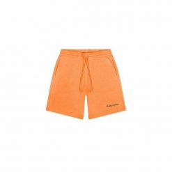 Krótkie Spodenki Sportowe Męskie Champion Script Logo OR Pomarańczowy. Brązowe szorty męskie CHAMPION, bez wzorów, sportowe. W wyprzedaży za 135.00 zł.