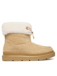 Guess Śniegowce FLFKEN LEA10 Beżowy. Brązowe śniegowce damskie Guess, ze skóry. Za 714.99 zł.
